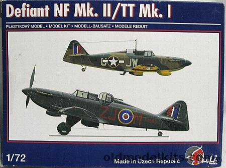 Pavla 1/72 TWO Defiant NF Mk.II/TT  Mk.1 - US OR RAF, 72035 plastic model kit